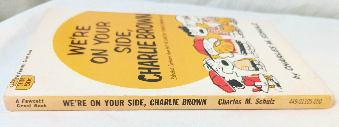 We're On Your Side Charlie Brown Peanuts Charles M Schulz Fawcett 1971 - TulipStuff