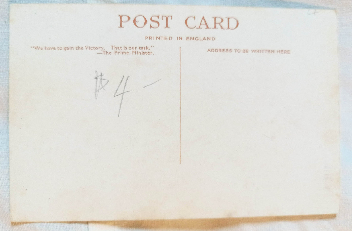 Big Ben Parliament Westminster London Postcard WW2 Churchill 1943 - TulipStuff