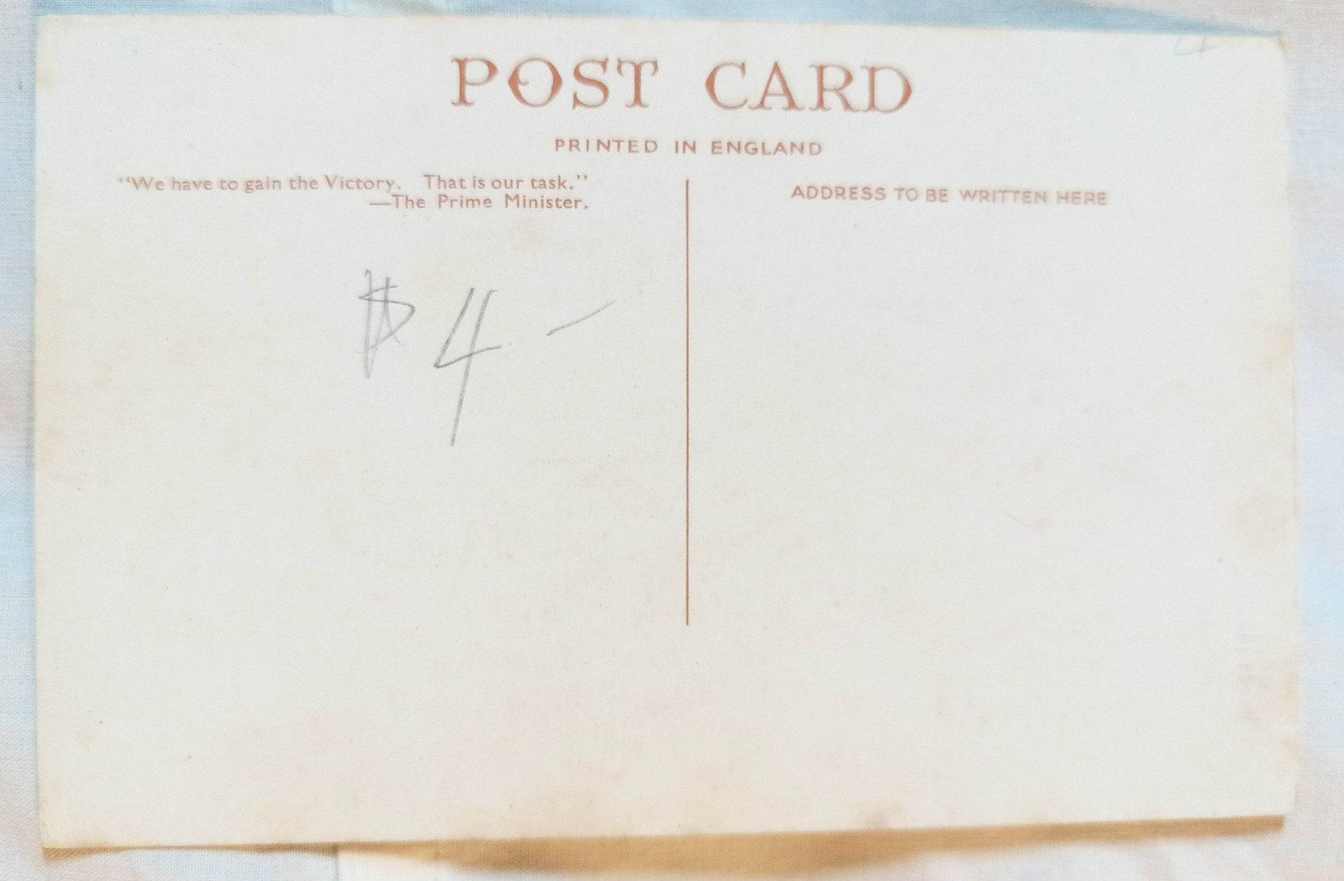 Big Ben Parliament Westminster London Postcard WW2 Churchill 1943 - TulipStuff