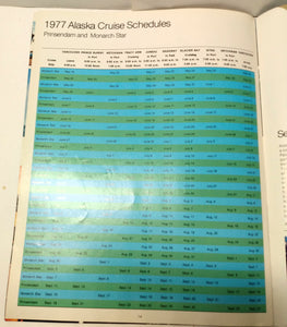 Westours Prinsendam Monarch Star Alaska Cruises Brochure 1977 - TulipStuff