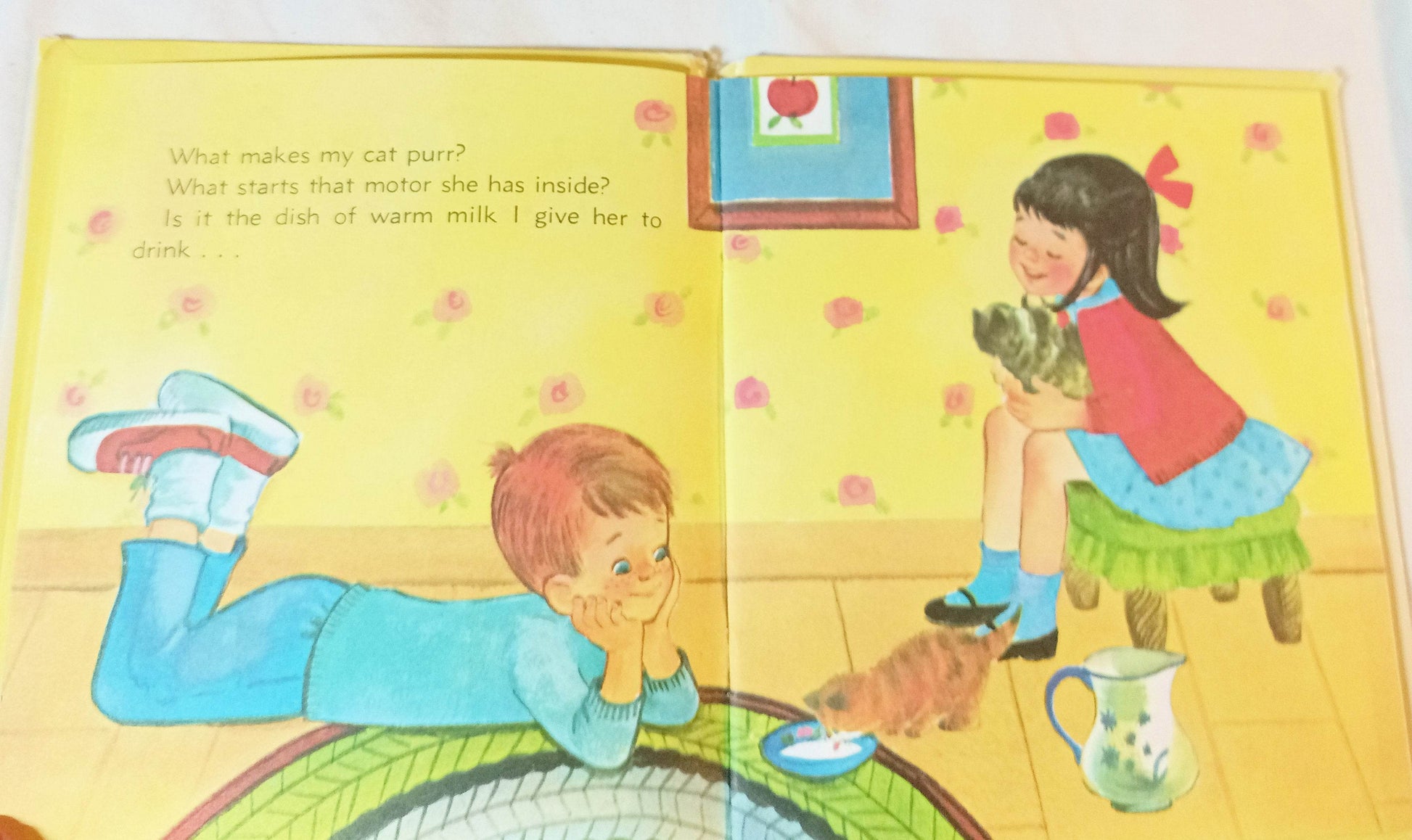What Makes My Cat Purr Tell-A-Tale Books Ann Tompert 1965 - TulipStuff