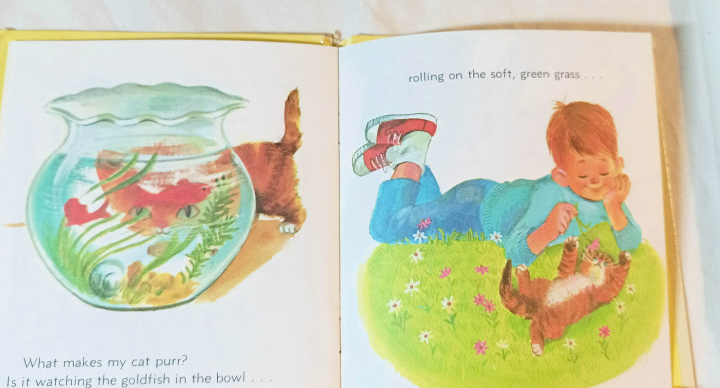 What Makes My Cat Purr Tell-A-Tale Books Ann Tompert 1965 - TulipStuff