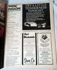 Where Magazine Atlanta Week Of May 26 1979 Dining Entertainment Events - TulipStuff