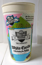 Load image into Gallery viewer, White Castle 70th Anniversary 20s 30s 40s 32 Oz Promo Plastic Cup 1991 - TulipStuff
