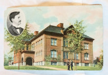 Load image into Gallery viewer, Whitman School Principal Brockton Postcard Lexington Concord 1c Stamp - TulipStuff
