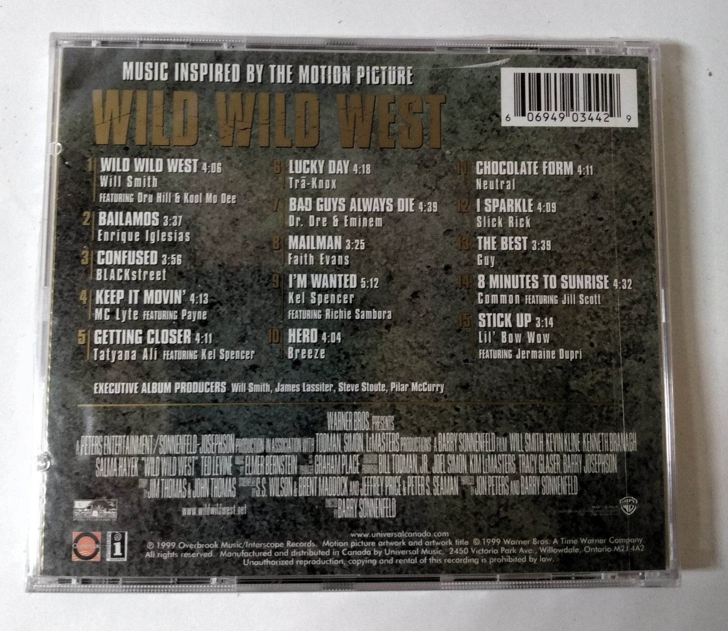 Wild Wild West: Music Inspired By The Motion Picture Rap Album CD 1999 - TulipStuff