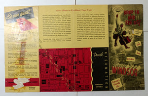 Windsor Ontario Drop In And See Us Canada Brochure 1950's