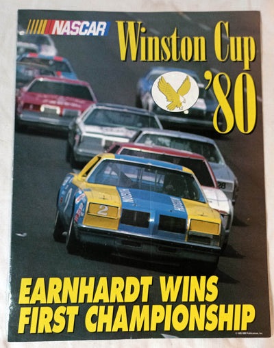NASCAR 1980 Winston Cup Yearbook Advertisement Brochure Earnhardt - TulipStuff
