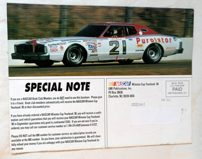 NASCAR 1980 Winston Cup Yearbook Advertisement Brochure Earnhardt - TulipStuff