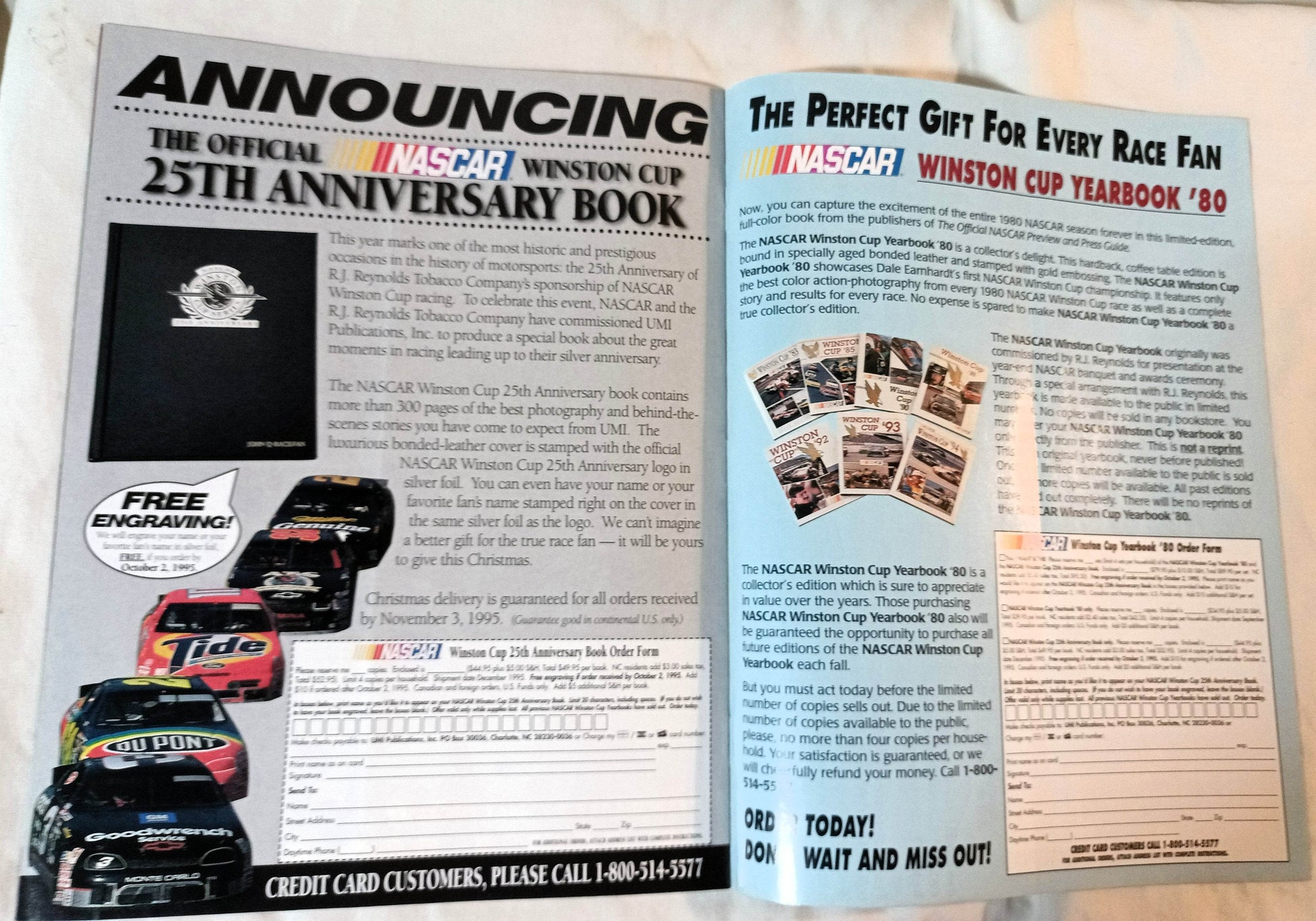 NASCAR 1980 Winston Cup Yearbook Advertisement Brochure Earnhardt - TulipStuff