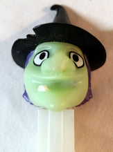 Load image into Gallery viewer, Pez Witch Glow In The Dark Candy Dispenser Halloween 2005 - TulipStuff
