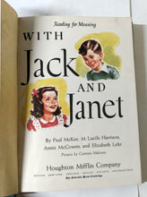 Load image into Gallery viewer, With Jack And Janet Reading For Meaning Grade 1 Level 1 Hardcover 1949 - TulipStuff
