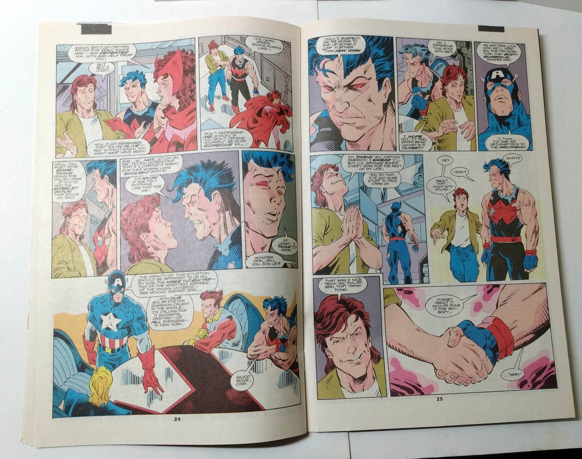 Wonder Man Issue 7 March 1992 Marvel Comics Operation Galactic Storm 4 - TulipStuff