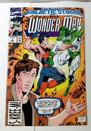 Wonder Man Issue 7 March 1992 Marvel Comics Operation Galactic Storm 4 - TulipStuff