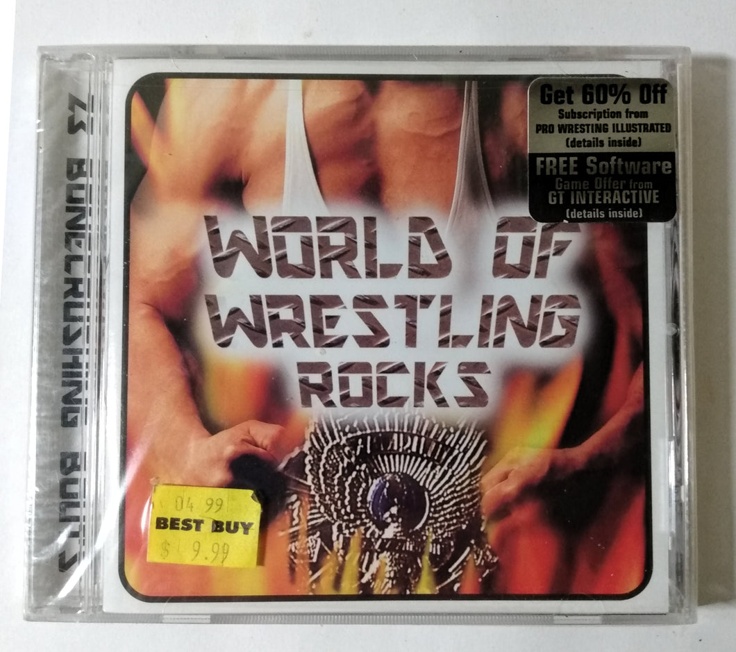 World Of Wrestling Rocks The Magnificant Tracers Album CD K-Tel 1999 - TulipStuff