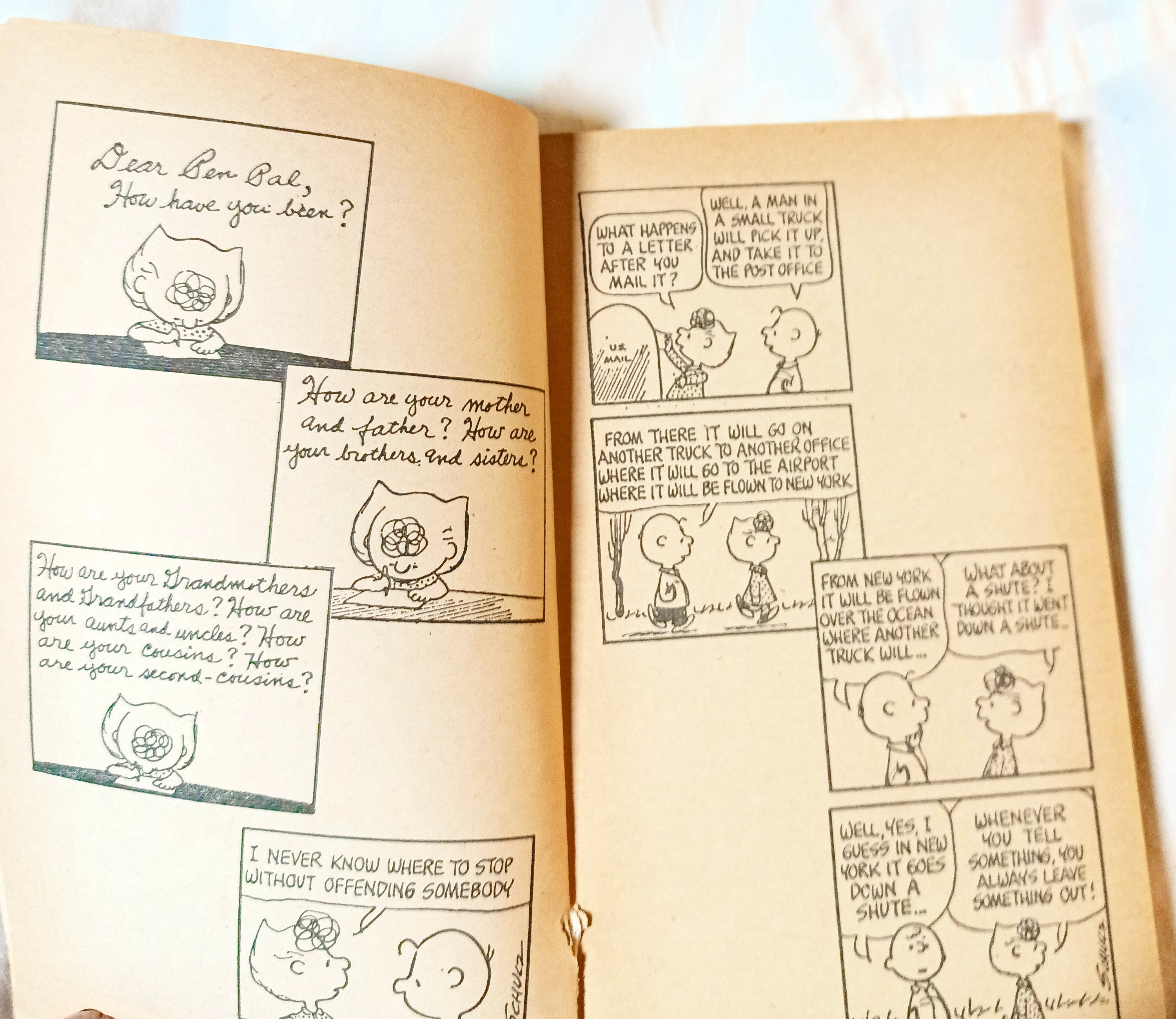 snoopyページ You're On Your Own Snoopy Peanuts Charles M Schulz Fawcett 1975