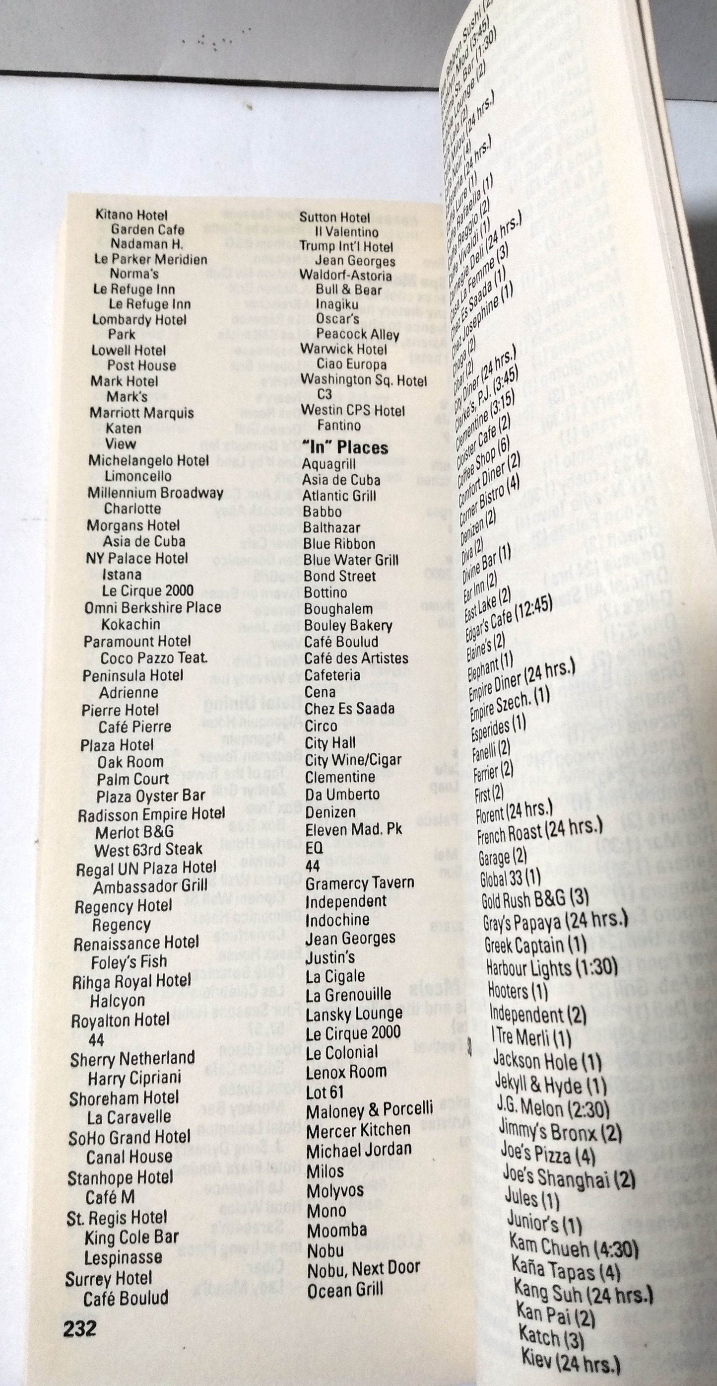 Zagat Survey New York City Restaurants 1999 - TulipStuff