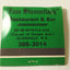 Zum Stammtisch German Restaurant Glendale New York Matchbook 1980's - TulipStuff