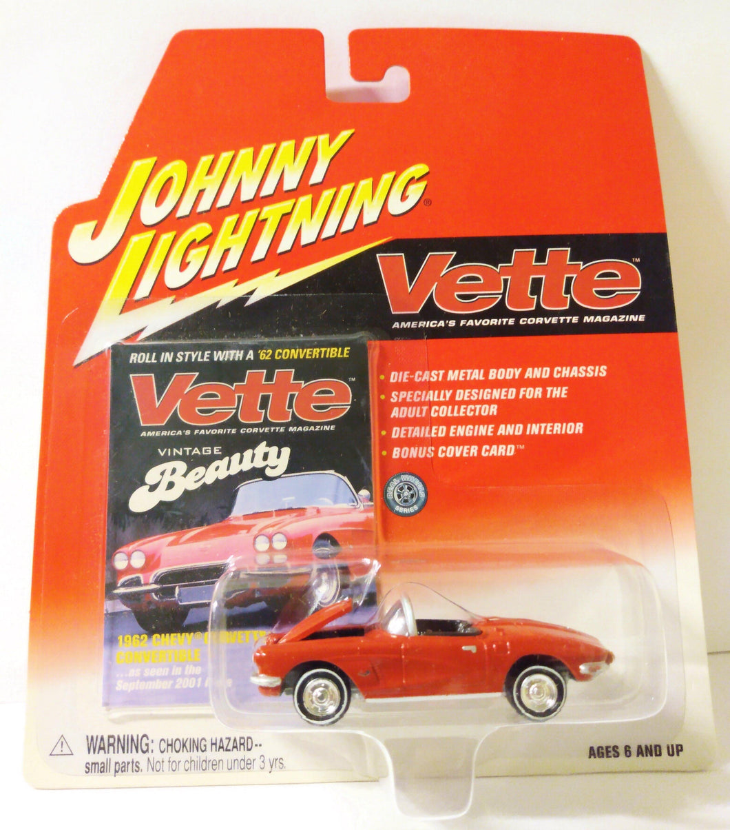 Johnny Lightning Vette Magazine Series 1962 Chevy Corvette Convertible - TulipStuff