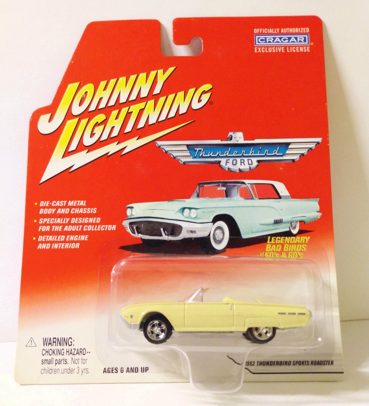 Johnny Lightning Legendary Bad Birds 1962 Thunderbird Sports Roadster - TulipStuff