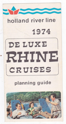 Holland River Line 1974 Rhine River Cruises Brochure Netherlands - TulipStuff