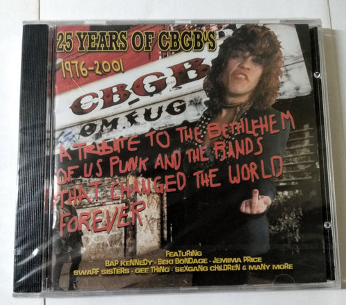 25 Years Of CBGB's 1976-2001 Album CD Beki Bondage Sexgang Children - TulipStuff