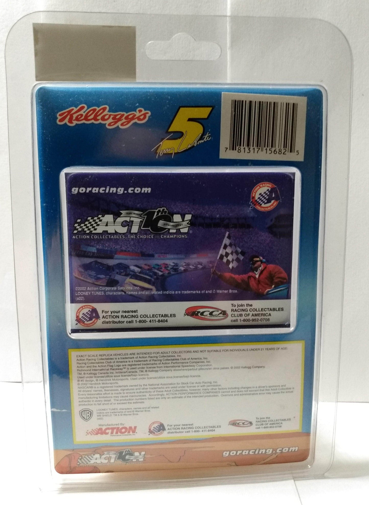 Action Racing 2002 Terry Labonte Kellogg's Looney Tunes Rematch ltd ed - TulipStuff