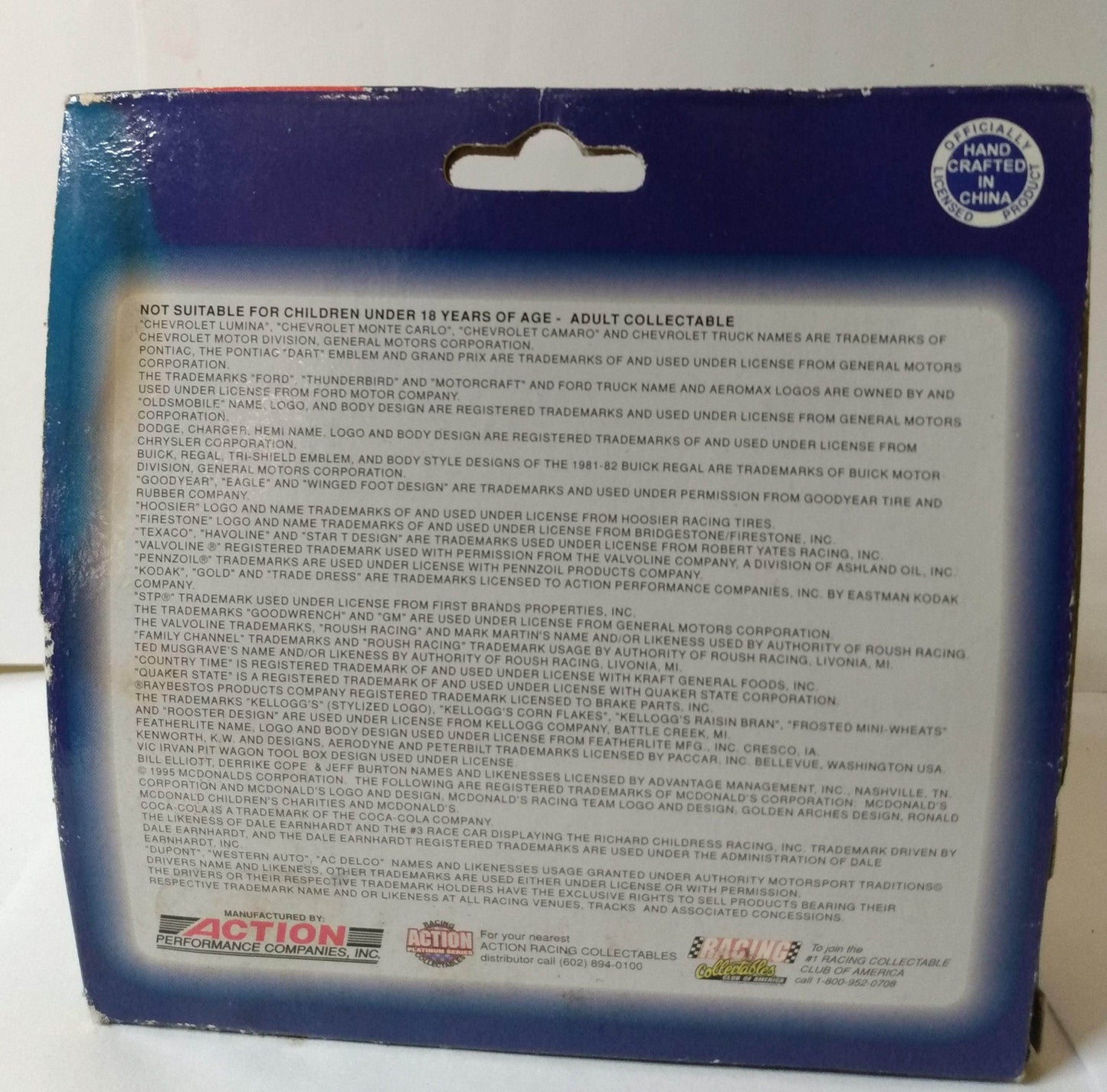 Action Platinum SuperTrucks 1995 Ken Schrader #52 AC-Delco Truck - TulipStuff