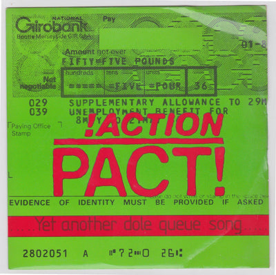 Action Pact Yet Another Dole Queue Song 7" 45 RPM Vinyl Record 1984 - TulipStuff