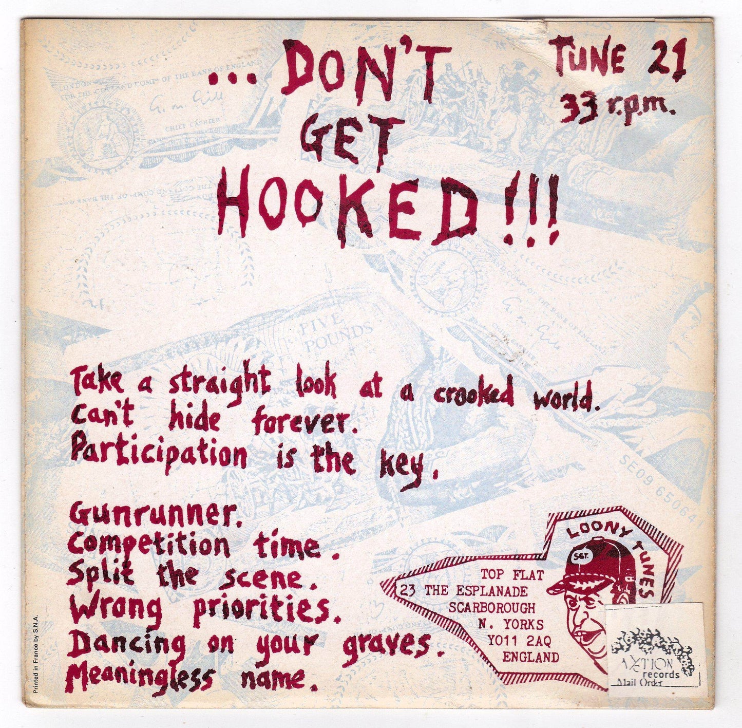 Active Minds Capitalism Is A Disease 7" EP Vinyl Record UK Punk 1991 - TulipStuff