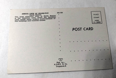 Aerial View Of Jesselton North Borneo Malaysia 1960's Kota Kinabalu - TulipStuff
