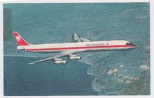 Load image into Gallery viewer, Air Canada Douglas DC-8 Airliner 1960&#39;s Postcard - TulipStuff
