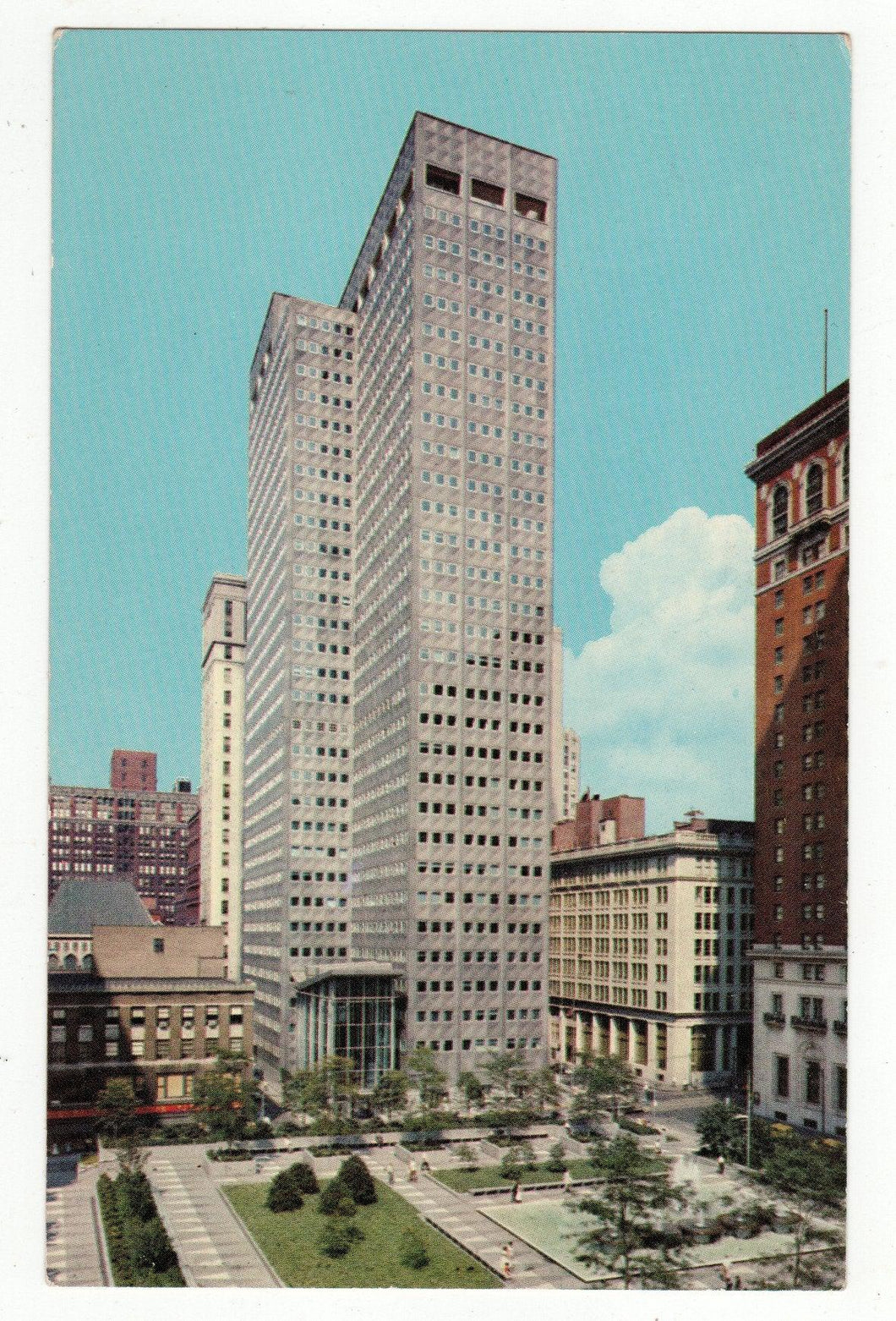 Alcoa Building Mellon Square Pittsburgh Pennsylvania Early 1960's - TulipStuff