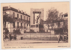 Algeria Mascara Oran Le Monument aux Morts 1910's Postcard - TulipStuff