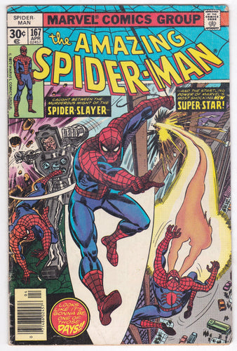 The Amazing Spiderman 167 Marvel Comics April 1977 - TulipStuff