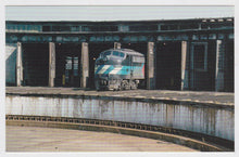 Load image into Gallery viewer, Amtrak First Locomotive EMD E8 Inherited Fom Penn Central Postcard - TulipStuff
