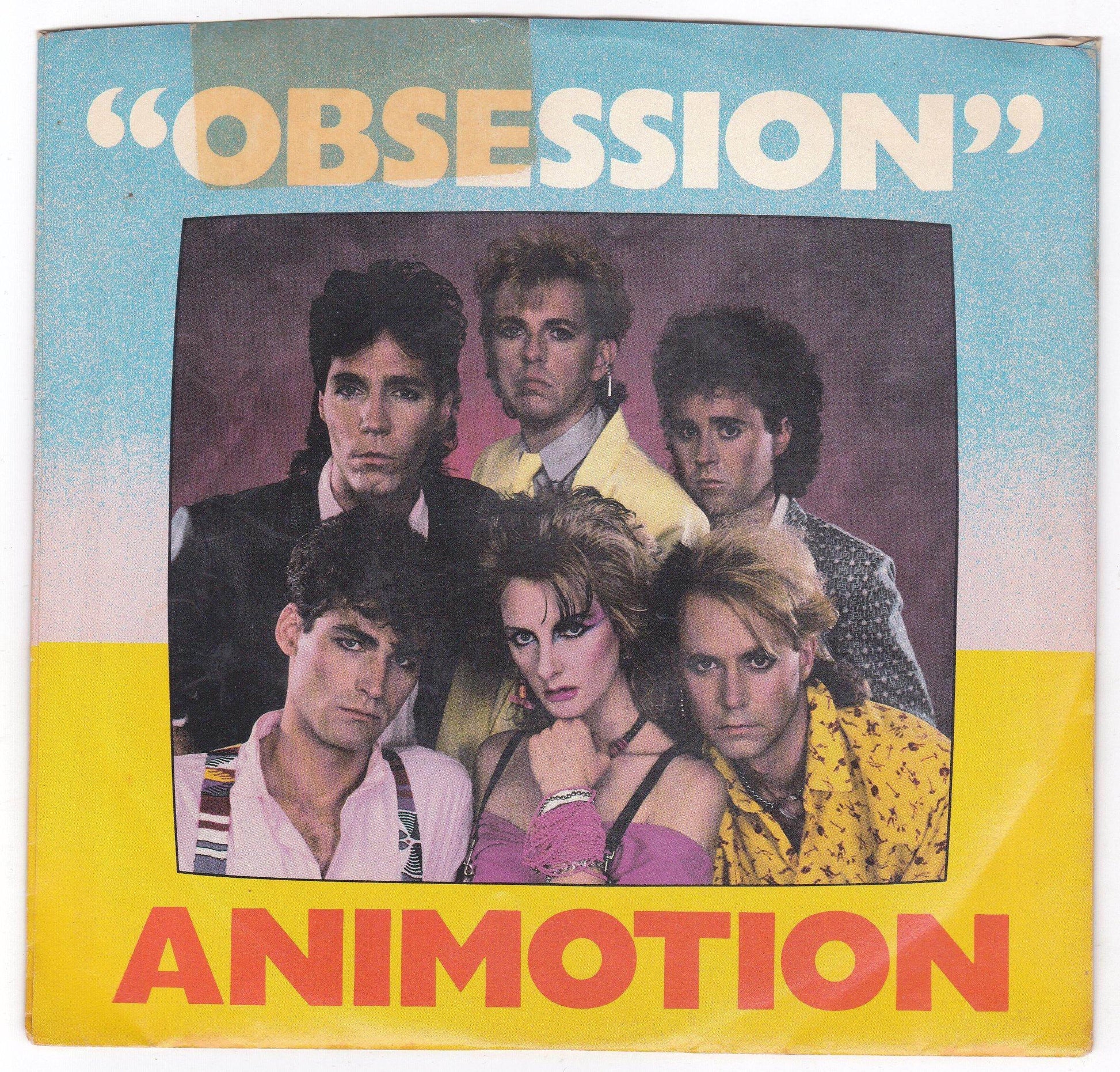 Animotion Obsession 7" 45rpm Vinyl Record Synthpop 1984 - TulipStuff