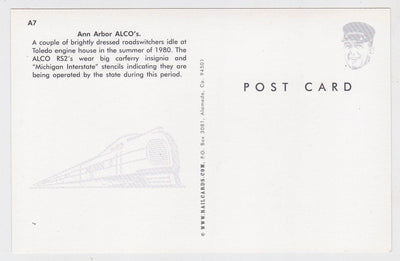 Ann Arbor Railroad Alco RS2  Diesel Switcher Locomotive 1980 - TulipStuff