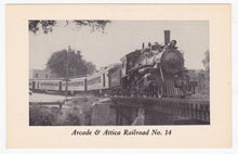 Load image into Gallery viewer, Arcade and Attica Railroad No 14 Baldwin 2-8-0 Steam Locomotive - TulipStuff
