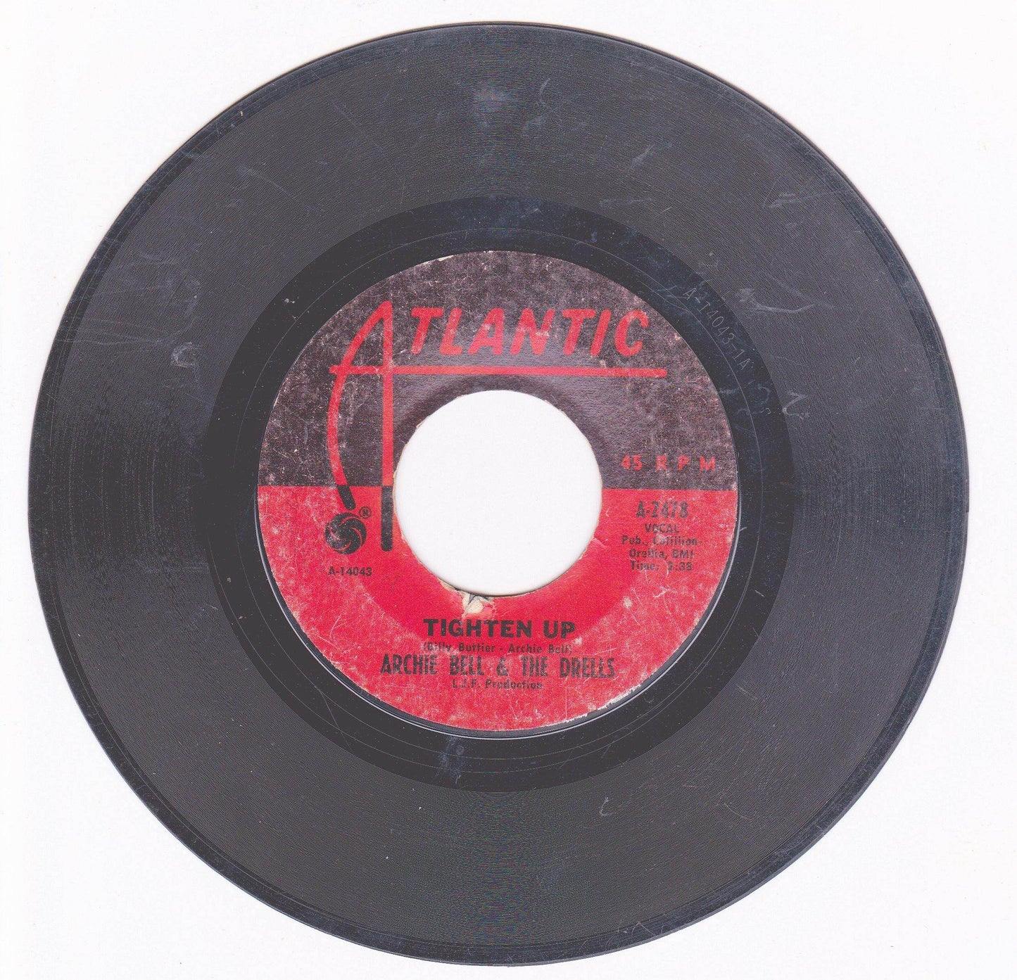 Archie Bell and The Drells Tighten Up 7" Vinyl Record 1968 - TulipStuff