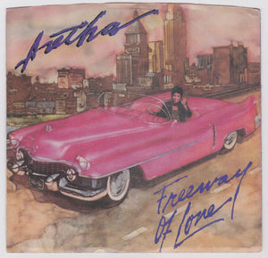 Aretha Franklin Freeway of Love 7" 45rpm Vinyl Record 1985 - TulipStuff