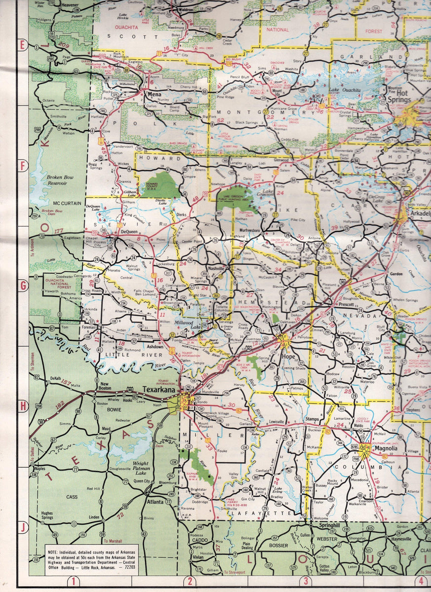 Arkansas 1982 Official State Highway Map – TulipStuff