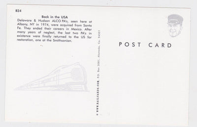 Delaware and Hudson Alco PA Diesel Locomotive Train at Albany Postcard - TulipStuff