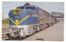 Load image into Gallery viewer, Delaware and Hudson Alco PA Diesel Locomotive Train at Albany Postcard - TulipStuff
