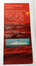 Load image into Gallery viewer, Bahama Cruise Line TTS Atlas 1974-75 Nassau Freeport Cruises Epirotiki - TulipStuff
