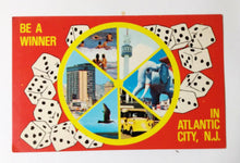 Load image into Gallery viewer, Be A Winner In Atlantic City New Jersey Postcard 1979 - TulipStuff
