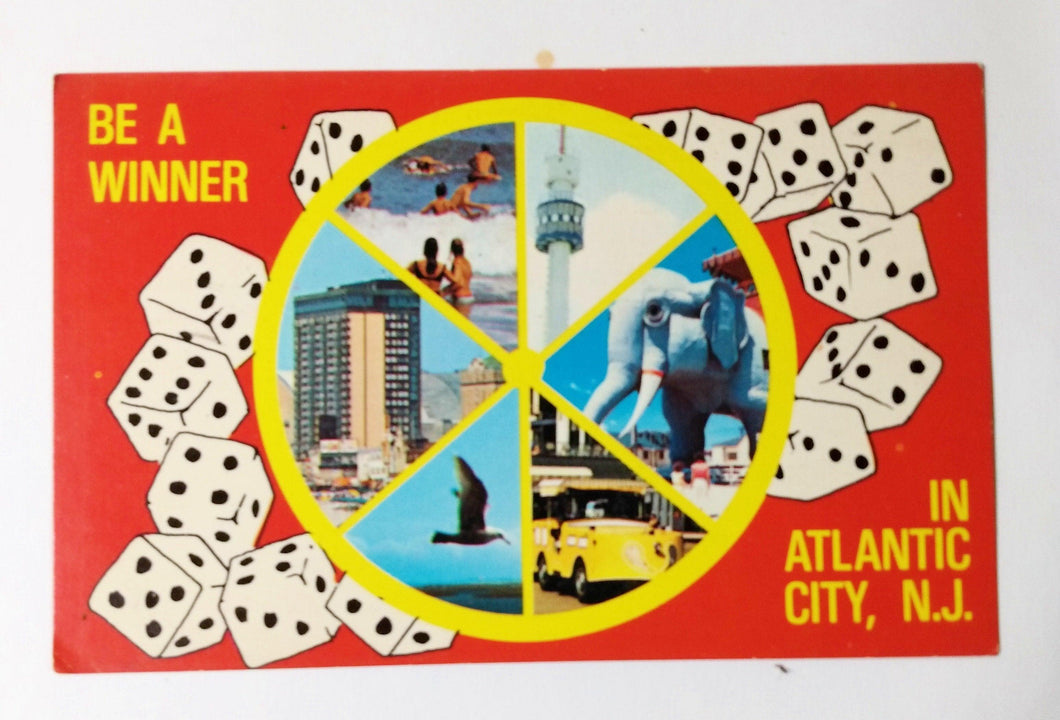 Be A Winner In Atlantic City New Jersey Postcard 1979 - TulipStuff