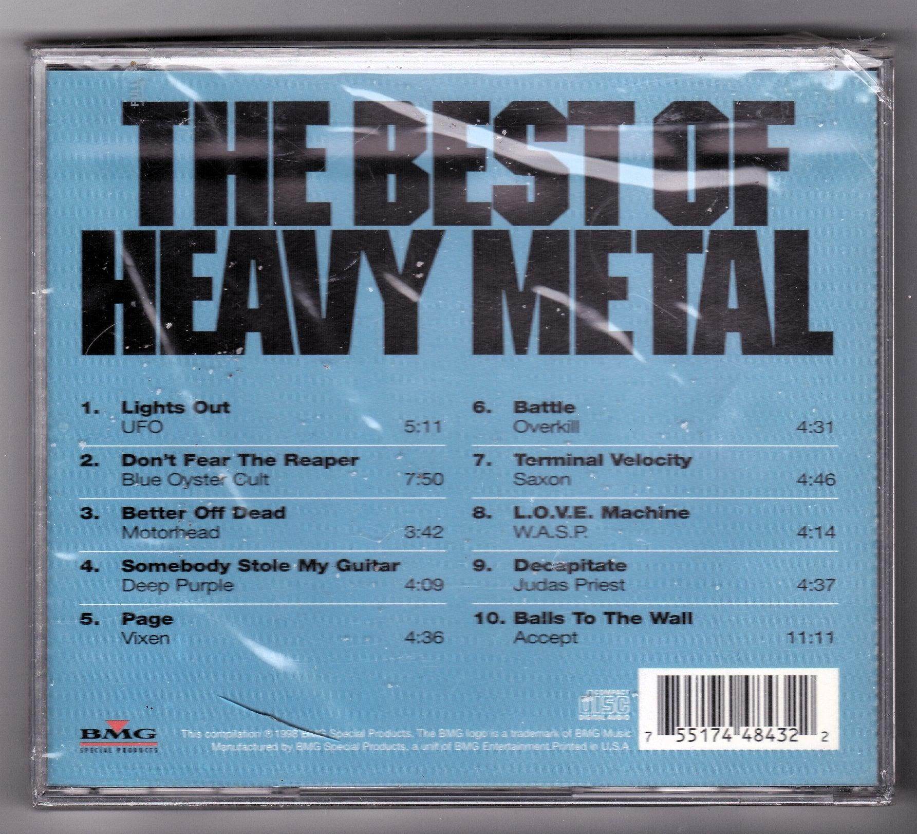 The Best Of Heavy Metal Compilation CD 1998 Motorhead Judas Priest UFO - TulipStuff