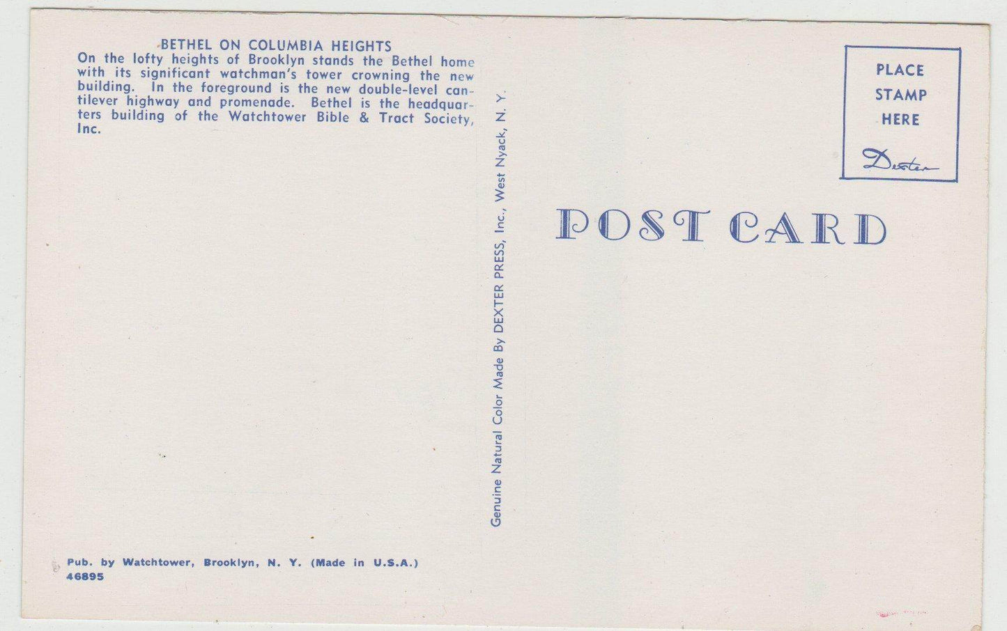 Bethel on Columbia Heights Watchtower Brooklyn New York 1940's - TulipStuff