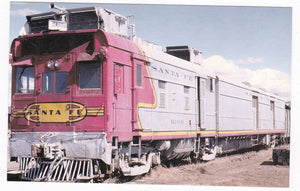 AT&SF Santa Fe Doodlebug Gas Electric M190 Locomotive Train Postcard - TulipStuff